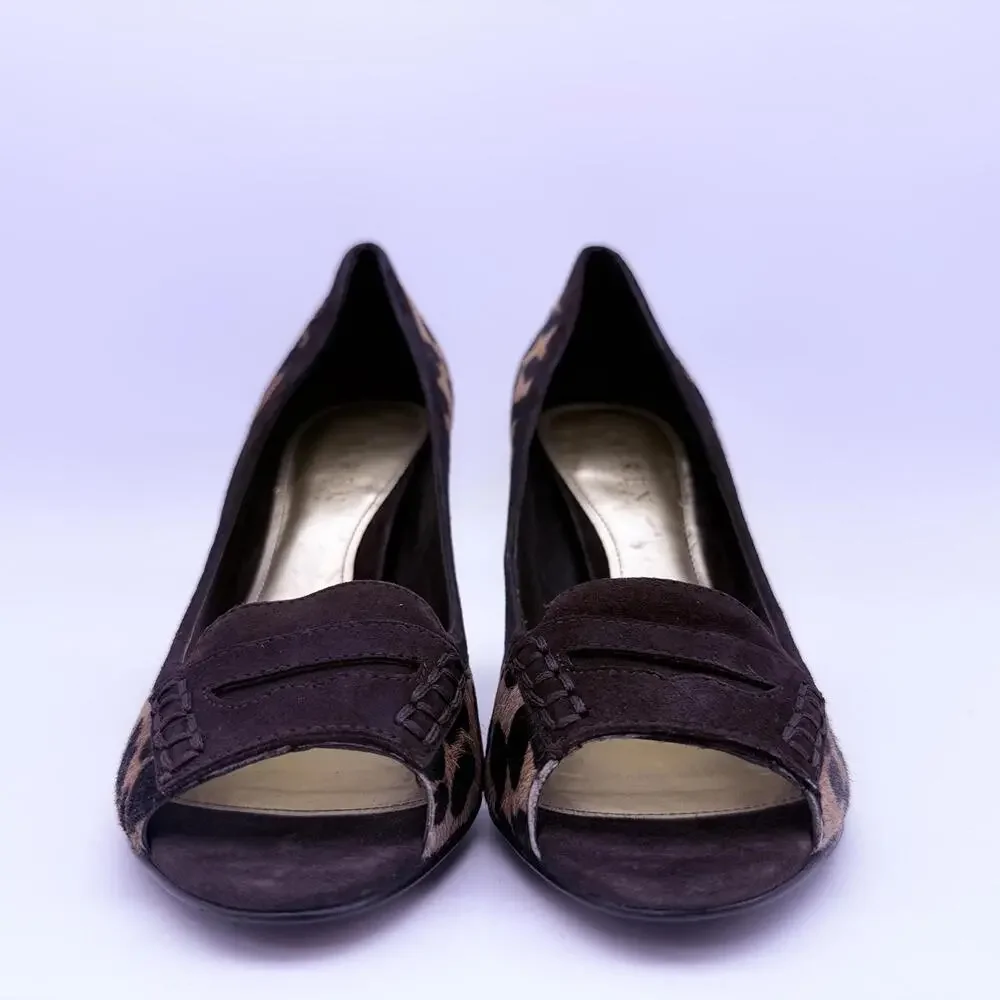 Lauren Ralph Lauren Heel Leopard Print Size  8.5 - Picture 2 of 10